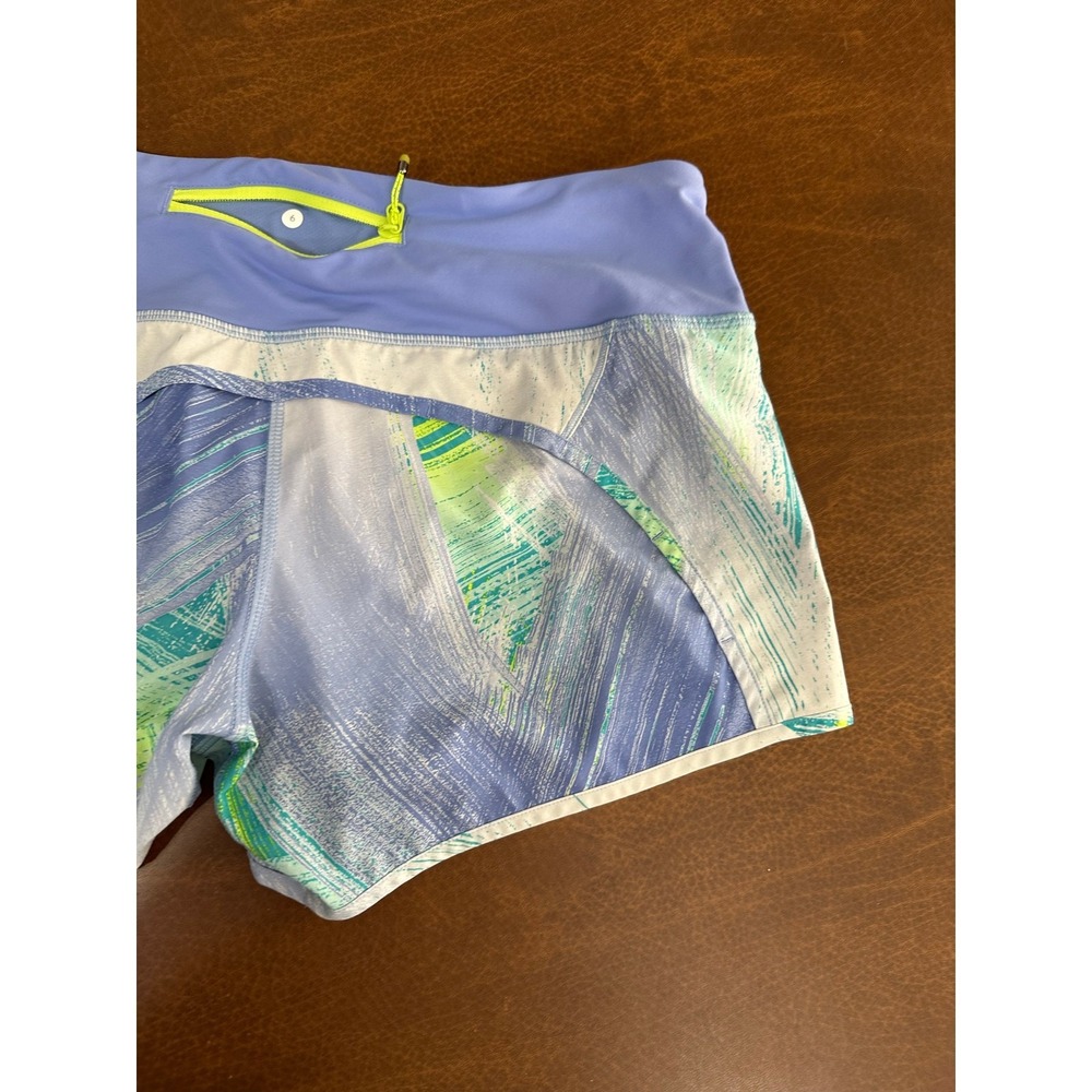 Lululemon Split Second Short II Wind Chill White Lullaby Womens 6 Yoga Gym Run - Picture 8 of 10